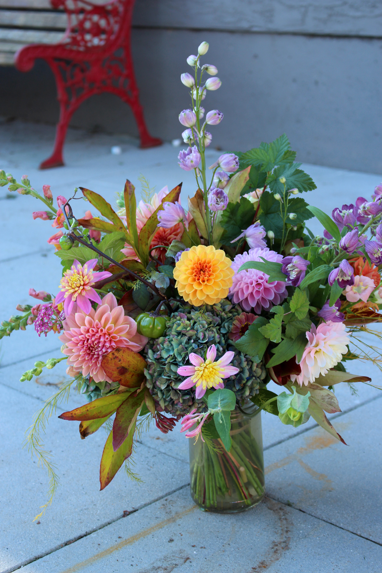 Fall dahlia bouquet from the cutting patch Fall dahlia bouquet from the cutting patch